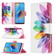 OPPO A74 4G / F19 4G Colored Drawing Pattern Horizontal Flip Leather Case with Holder & Card Slots & Wallet - Sun Flower