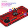 OPPO Realme C21 Shockproof TPU + PC Protective Case with 360 Degree Rotating Holder - Red