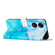 OPPO A1 Pro/Reno8 T 5G Global Painted Marble Pattern Leather Phone Case - Blue Green