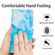 OPPO A1 Pro/Reno8 T 5G Global Painted Marble Pattern Leather Phone Case - Blue Green