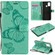 OPPO A53  - 2020 / A53s / A33  - 2020 / A32 3D Butterflies Embossing Pattern Horizontal Flip Leather Case with Holder & Card Slot & Wallet - Green