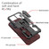 OPPO A57 4G Armor Warrior Shockproof PC + TPU Phone Case - Brown