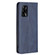 OPPO A74 4G / F19 4G Rhombus Texture Horizontal Flip Magnetic Leather Case with Holder & Card Slots - Blue
