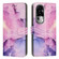 OPPO Reno10 Pro+ Painted Marble Pattern Leather Phone Case - Purple