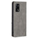 OPPO A74 4G / F19 4G Rhombus Texture Horizontal Flip Magnetic Leather Case with Holder & Card Slots - Grey