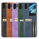 OPPO Find N2 Flip Symmetrical Triangle Leather Phone Case - Brown