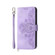 OPPO Reno10 Global / Reno10 Pro Global Skin-feel Flowers Embossed Wallet Leather Phone Case - Purple