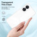 OPPO A78 4G 3 in 1 Clear TPU Color PC Frame Phone Case - White