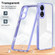 OPPO A78 4G 3 in 1 Clear TPU Color PC Frame Phone Case - Purple