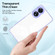 OPPO A78 4G 3 in 1 Clear TPU Color PC Frame Phone Case - Purple