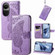 OPPO Reno10 / 10 Pro Global Butterfly Love Flower Embossed Leather Phone Case - Lilac