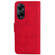 OPPO A98 5G / F23 5G India Skin Feel Pure Color Flip Leather Phone Case - Red