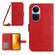 OPPO Reno10 Global / Reno10 Pro Global Skin Feel Sun Flower Embossed Flip Leather Phone Case with Lanyard - Red OPPO Reno10 Global / Reno10 Pro Global Skin Feel Sun Flower Embossed Flip Leather Phone Case with Lanyard - Red