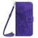 OPPO A78 4G Skin Feel Sun Flower Embossed Flip Leather Phone Case with Lanyard - Dark Purple