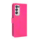OPPO Find X3 Neo Solid Color Skin Feel Magnetic Buckle Horizontal Flip Calf Texture PU Leather Case with Holder & Card Slots & Wallet - Rose Red
