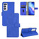 OPPO Find X3 Neo Solid Color Skin Feel Magnetic Buckle Horizontal Flip Calf Texture PU Leather Case with Holder & Card Slots & Wallet - Blue