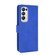 OPPO Find X3 Neo Solid Color Skin Feel Magnetic Buckle Horizontal Flip Calf Texture PU Leather Case with Holder & Card Slots & Wallet - Blue