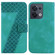 OPPO Reno8 5G 7-shaped Embossed Leather Phone Case - Green
