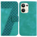 OPPO Reno9 Pro+ 7-shaped Embossed Leather Phone Case - Green OPPO Reno9 Pro+ 7-shaped Embossed Leather Phone Case - Green