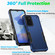 OPPO A16s Non-slip Armor Phone Case - Black