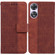 OPPO A58 Geometric Embossed Flip Leather Phone Case - Brown OPPO A58 Geometric Embossed Flip Leather Phone Case - Brown
