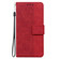 OPPO A58 Geometric Embossed Flip Leather Phone Case - Red