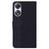 OPPO A58 Geometric Embossed Flip Leather Phone Case - Black