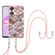 OPPO A78 / A58 Electroplating IMD TPU Phone Case with Lanyard - Pink Scales