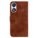 OPPO A58 5G/A78 5G 7-shaped Embossed Leather Phone Case - Brown
