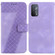 OPPO A74 5G/A93 5G/A54 5G 7-shaped Embossed Leather Phone Case - Purple