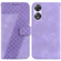 OPPO A58 5G/A78 5G 7-shaped Embossed Leather Phone Case - Purple