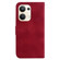 OPPO Reno9 Pro+ 7-shaped Embossed Leather Phone Case - Red