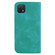 OPPO A16K 7-shaped Embossed Leather Phone Case - Green