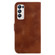 OPPO Find X3 Neo/Reno5 Pro+ 5G 7-shaped Embossed Leather Phone Case - Brown