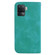 OPPO A94 4G/F19 Pro/Reno5 F 7-shaped Embossed Leather Phone Case - Green