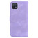 OPPO A16K 7-shaped Embossed Leather Phone Case - Purple