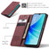 CaseMe 013 Multifunctional Horizontal Flip Leather Phone Case OPPO A57 4G Global/A57S 4G Global/A77 4G Global/A57e 4G/A77s  - Wine Red