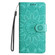 OPPO A17 Embossed Sunflower Leather Phone Case - Green