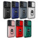 OPPO A58 5G / A78 5G Sliding Camshield TPU+PC Phone Case with Card Slot - Black