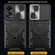 OPPO A78 4G CD Texture Sliding Camshield Magnetic Holder Phone Case - Black