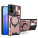 OPPO Reno8 5G CD Texture Sliding Camshield Magnetic Holder Phone Case - Pink