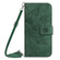 OPPO A58 5G/A78 5G HT04 Skin Feel Sun Flower Embossed Flip Leather Phone Case with Lanyard - Green
