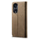 OPPO A98 5G Denim Texture Casual Style Horizontal Flip Leather Case - Khaki OPPO A98 5G Denim Texture Casual Style Horizontal Flip Leather Case - Khaki