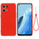 OPPO Reno8 4G Pure Color Liquid Silicone Shockproof Phone Case - Red