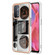 OPPO A74 / A93 5G / A54 5G / A93s 5G Electroplating Marble Dual-side IMD Phone Case - Retro Radio