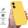 OPPO A58 4G Pure Color Liquid Silicone Shockproof Phone Case - Yellow