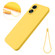 OPPO A58 4G Pure Color Liquid Silicone Shockproof Phone Case - Yellow