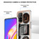 OPPO A94 5G / A95 5G Electroplating Marble Dual-side IMD Phone Case - Retro Radio