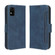 ZTE Avid 589 Z5158 Skin Feel Calf Texture Card Slots Leather Phone Case - Blue