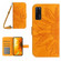 ZTE Axon 20 4G/20 5G Skin Feel Sun Flower Pattern Flip Leather Phone Case with Lanyard - Yellow
